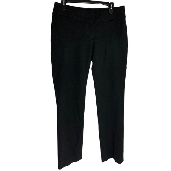 LOFT Black Straight Leg Stretch Trousers - Picture 1 of 9
